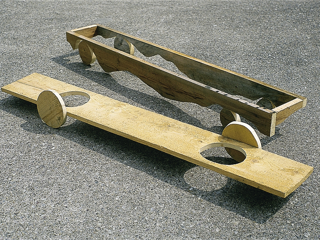 Holzskulpturen, Fahrzeuge, 1992 - 98